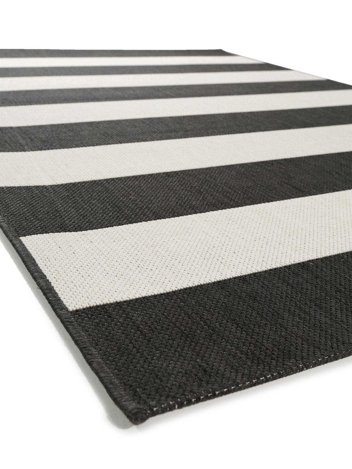 OUTDOORTEPPICH Metro Schwarz 120x170 cm - Schwarz, Textil (120/170cm) - benuta Nest