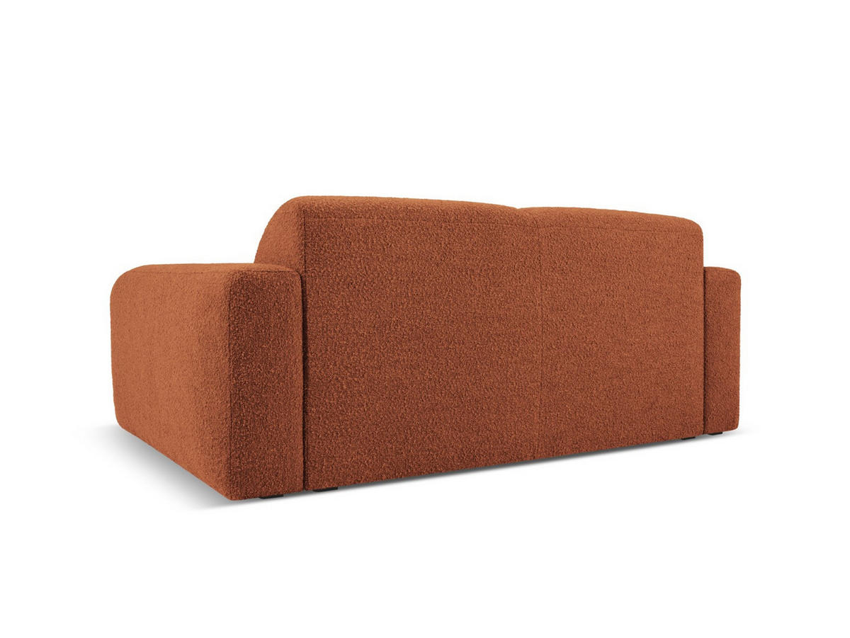SOFA Molino aus Boucle braun 2 Sitzplätze - Braun, Textil (95/72/170cm) - Micadoni