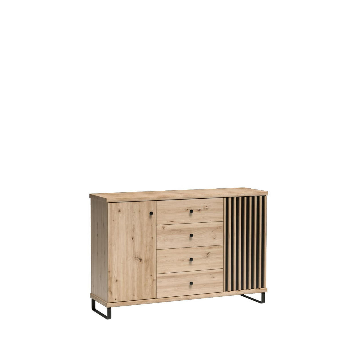 KOMMODE Cali C-4 Artisan - Eiche Artisan, Holzwerkstoff (142.1/85.4/40.6cm)