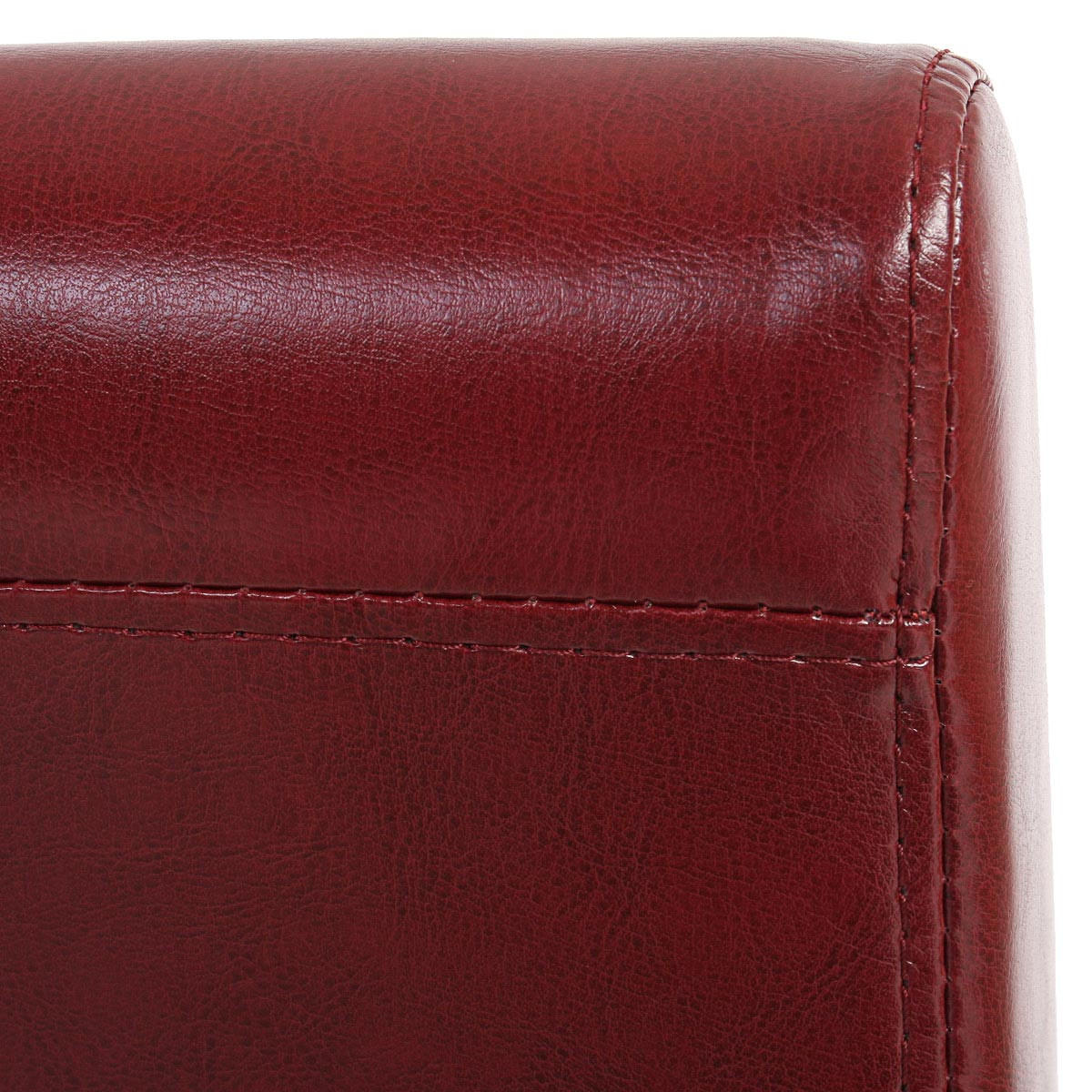 ESSZIMMERSTUHL 4er-Set klassisch und zeitlos 90x43x56cm Sitzhöhe 45cm Kunstleder dunkle Beine Rot-Braun - Rotbraun, Kunststoff (43/90/56cm) - CHEFGASTRO