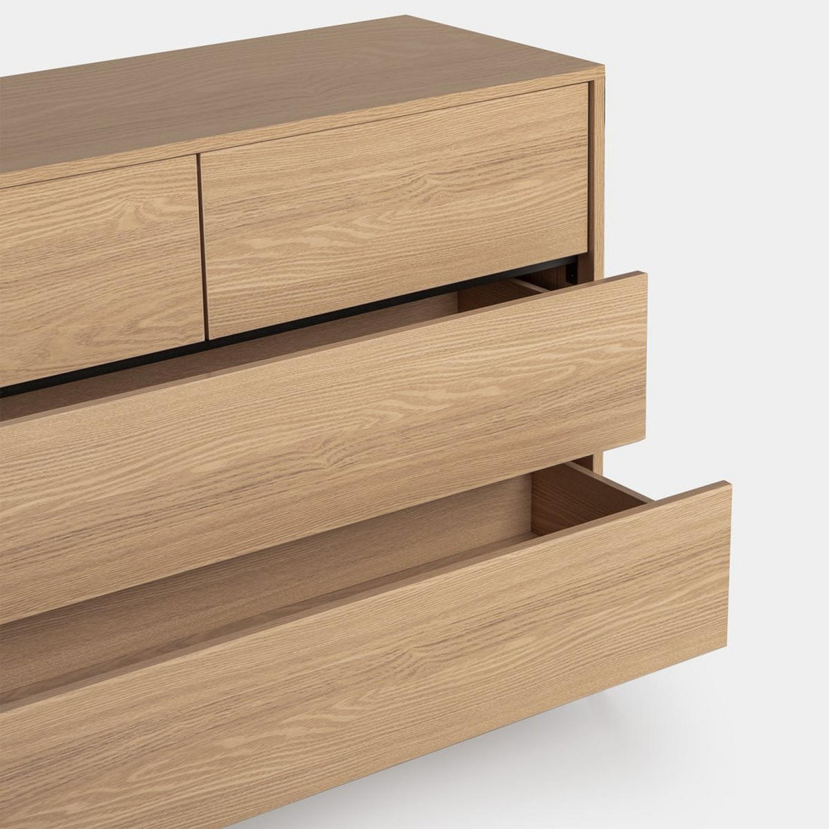 KOMMODE MIT SCHUBLADEN Remi Natürlich 110 cm x 80 cm - Naturfarben, Holzwerkstoff (110/80/40cm)