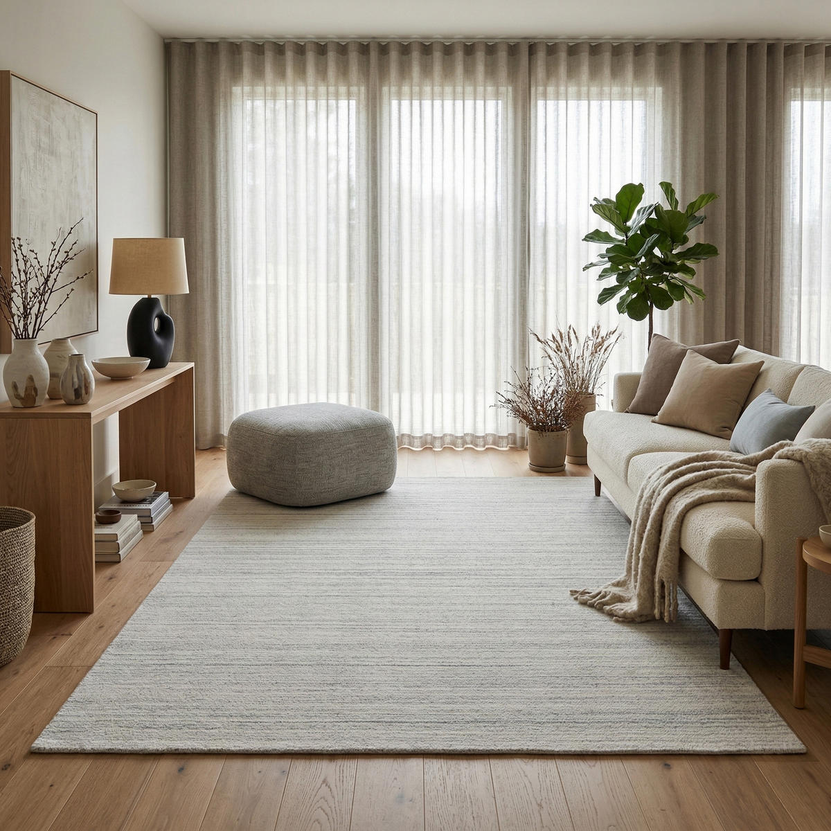 WOLLTEPPICH NATURA 200/290 cm Ivory - Creme, Naturmaterialien (200/290cm) - Consilio Concept