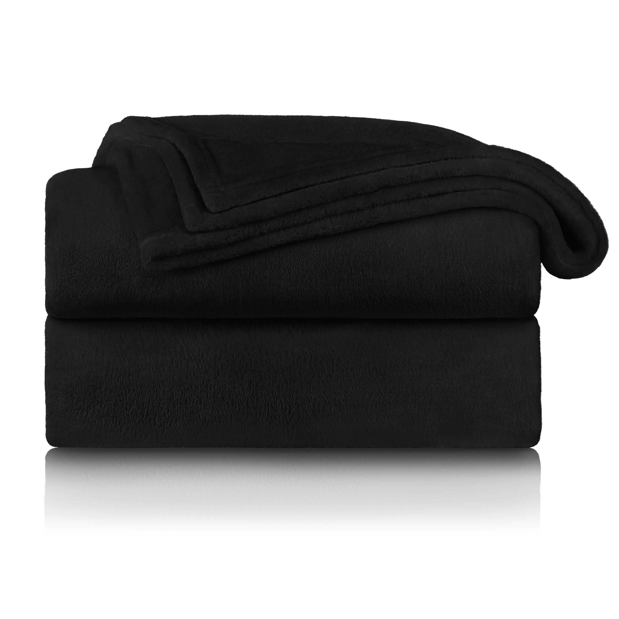 KUSCHELDECKE Anton 220/240 cm, Schwarz - Schwarz, Textil (220/240cm) - Blumtal