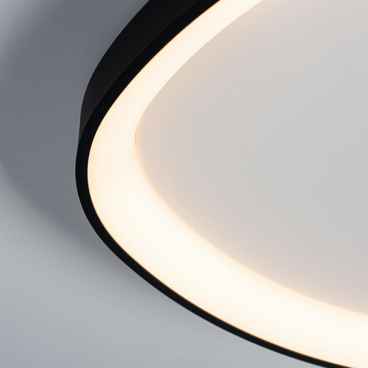 DECKENLEUCHTE Mesiano, Schwarz, 6cm, Dimmbar - Schwarz, Metall (6/42/6cm) - KOSILUM