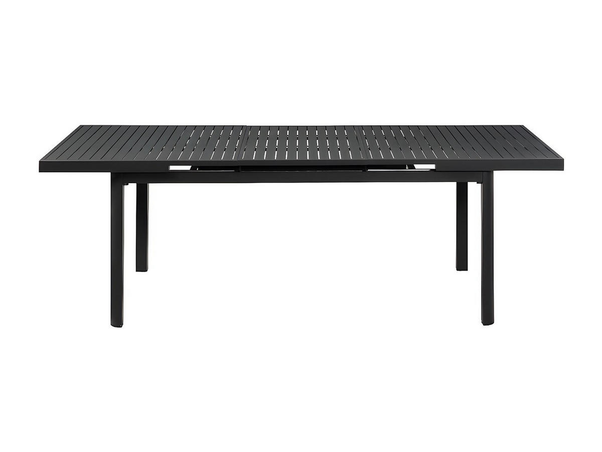 GARTENTISCH - 8 -Sitzer - Aluminium - anthrazitgrau - NAURU - Anthrazit, Metall (100/240/76cm) - Vente-Unique