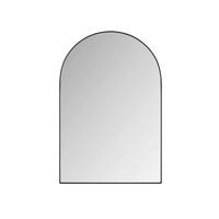 SPIEGELSCHRANK Schwarz mit Spiegeltür und verstellbaren Einlegeböden 61/12/91 cm - Schwarz, Metall (91/12/61cm) - PANGIVO