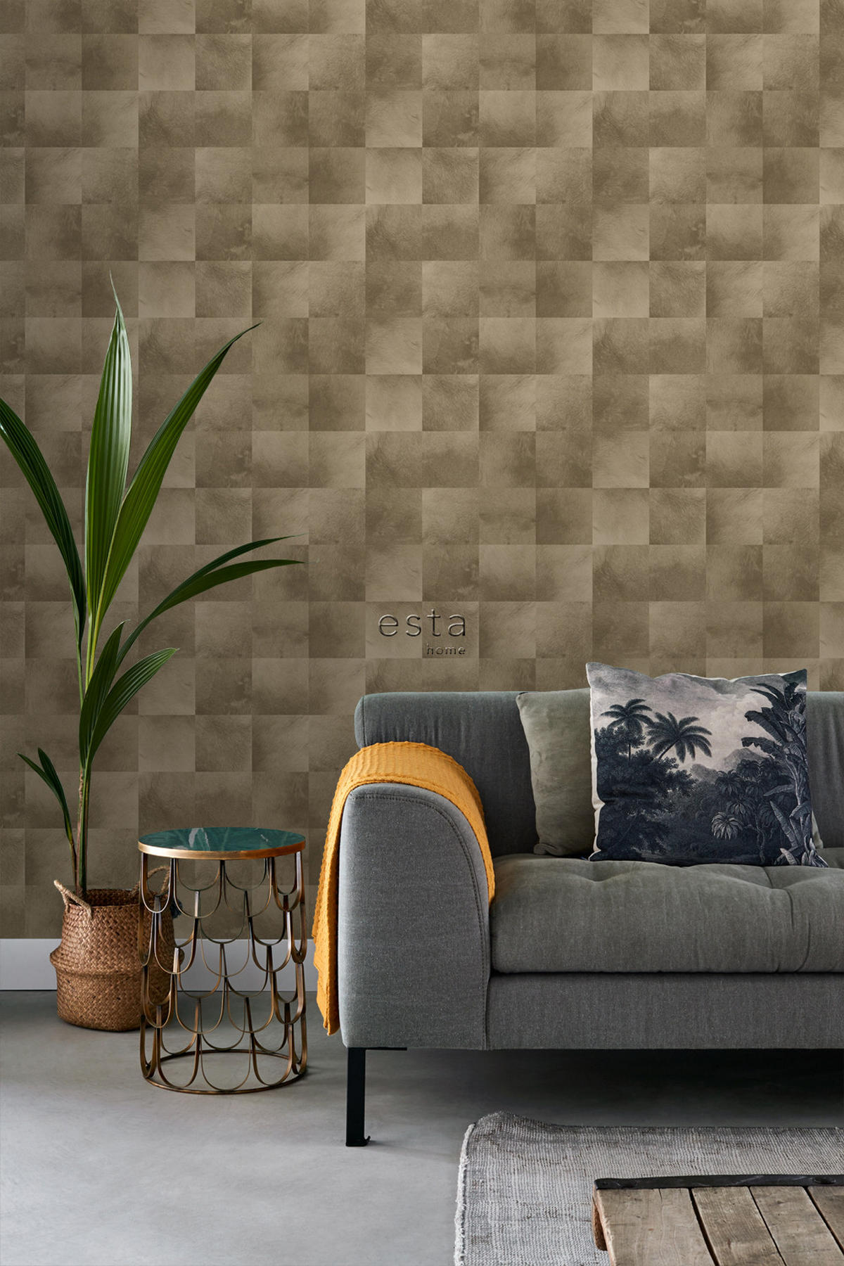 TAPETE Tierhautmuster 53 cm x 10.05 m - Beige, Papier (53/1000cm) - ESTAhome