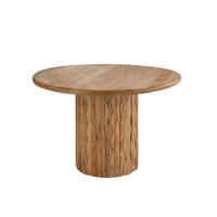 ESSTISCH CURVE RUND - Naturfarben, Holz (122/122/74cm) - J-Line
