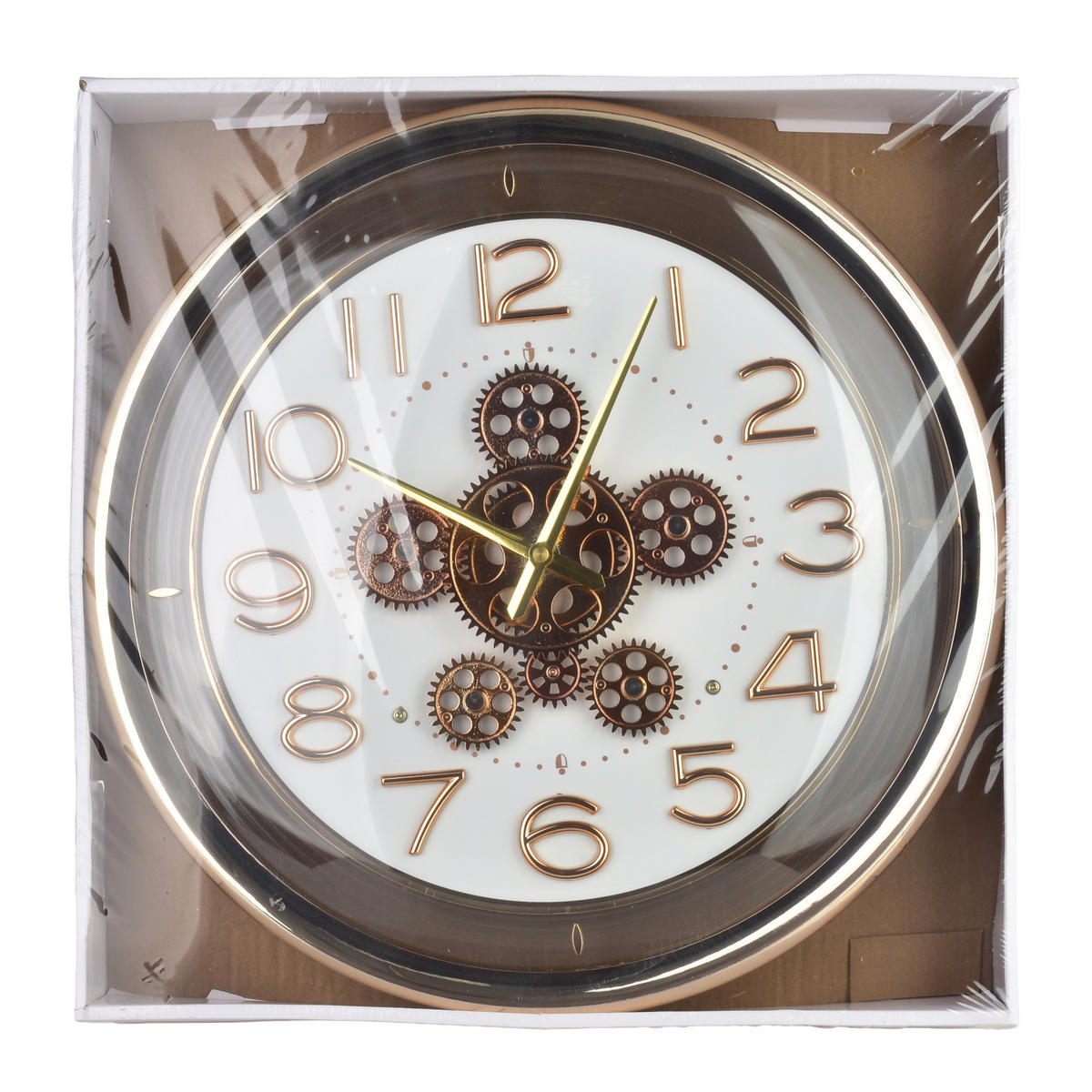 WANDUHR Ramsey Gold 42/8/42 cm Kunstoff - Goldfarben, Kunststoff (42/42/8cm) - Mondex