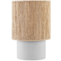 TISCHLEUCHTE Klea,Zementfuß mit Schaumstoffschoner, 20,5 x 30,5 cm,natur - Naturfarben, Metall (20.5/20.5/30.5cm) - tectake