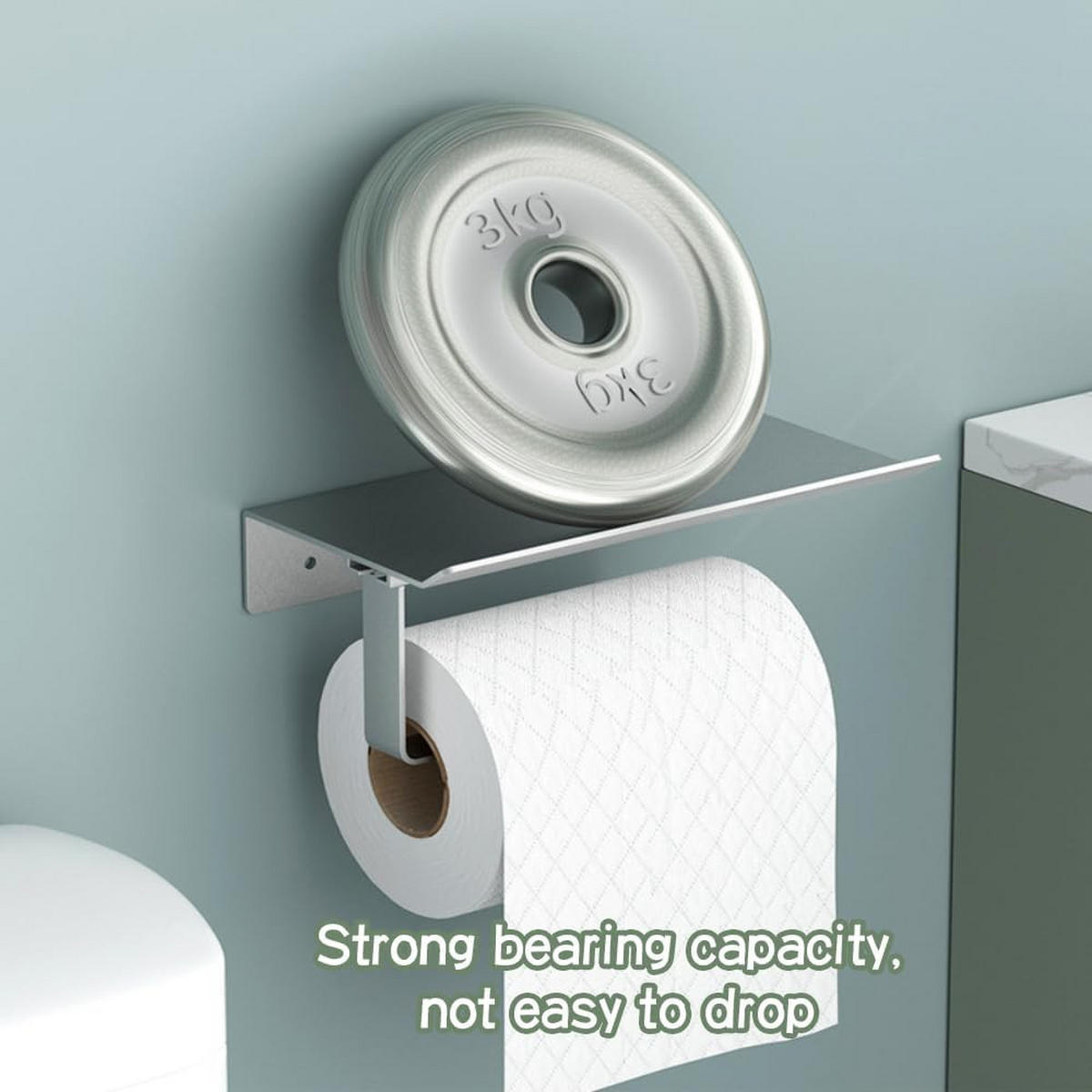 TOILETTENPAPIERHALTER, Wandmontierter Toilettenpapierhalter - Transparent, Metall (9.8/6.5/18cm) - BELZ