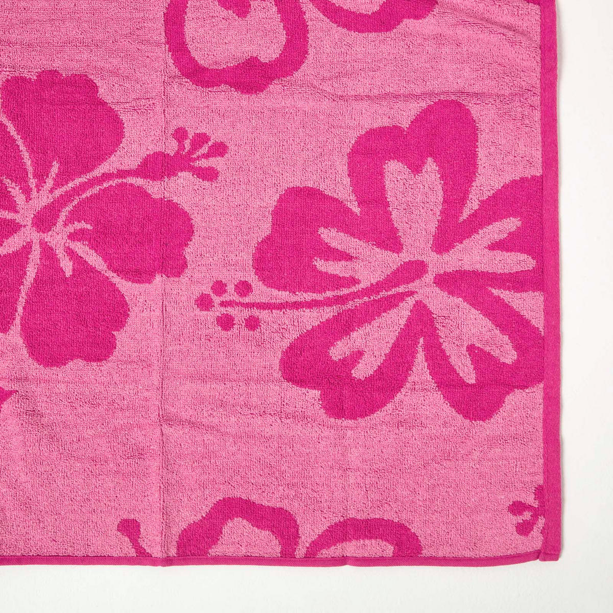 STRANDTUCH Blumen beere 70/150 cm - Beere, Textil (70/150cm) - Homescapes