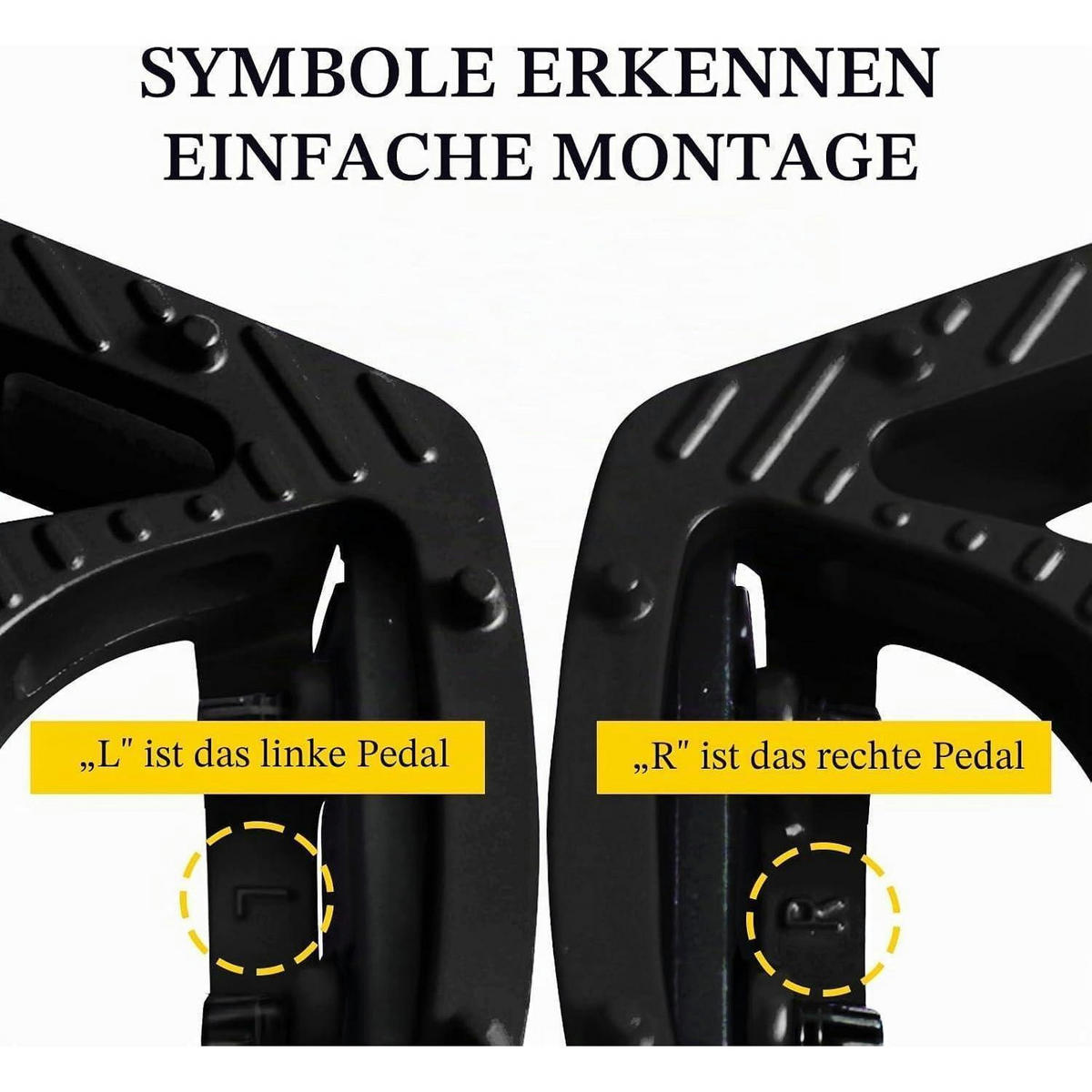 FAHRRADPEDALE 9/16" MTB Plattformpedale mit 3 gedichteten Lagern Schwarz - Schwarz, Metall (9.7/1.5/10cm)