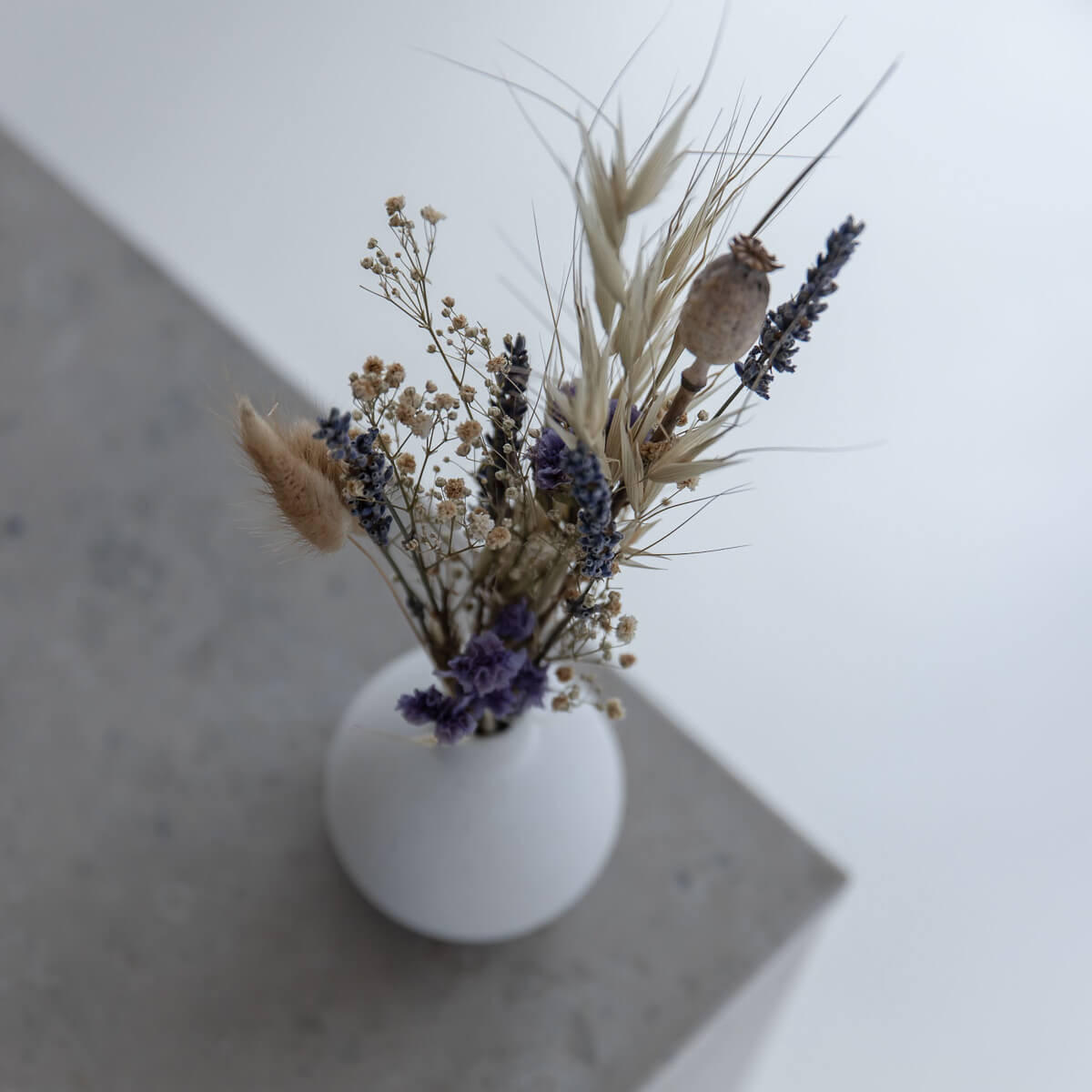 TROCKENBLUMENSTRAUSS Mini Wildblume blau - blau - Blau, Naturmaterialien (30cm) - Lykke & You