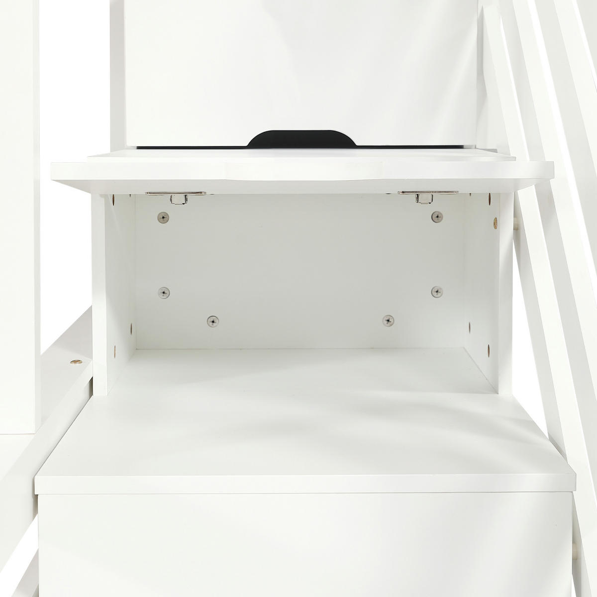 ETAGENBETT Kinderbett Weiß+Natur 90x200 cm & 120x200 cm mit Schubladen - Naturfarben, Holz (90/200cm) - ComfortXL