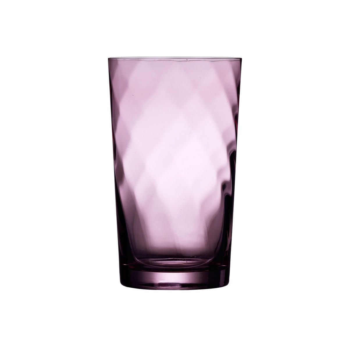 HIGHBALLGLAS Vienna Purple 4er Set, Glas, Lila, 450 ml - Lila, Glas (0.45L) - Lyngby Glas