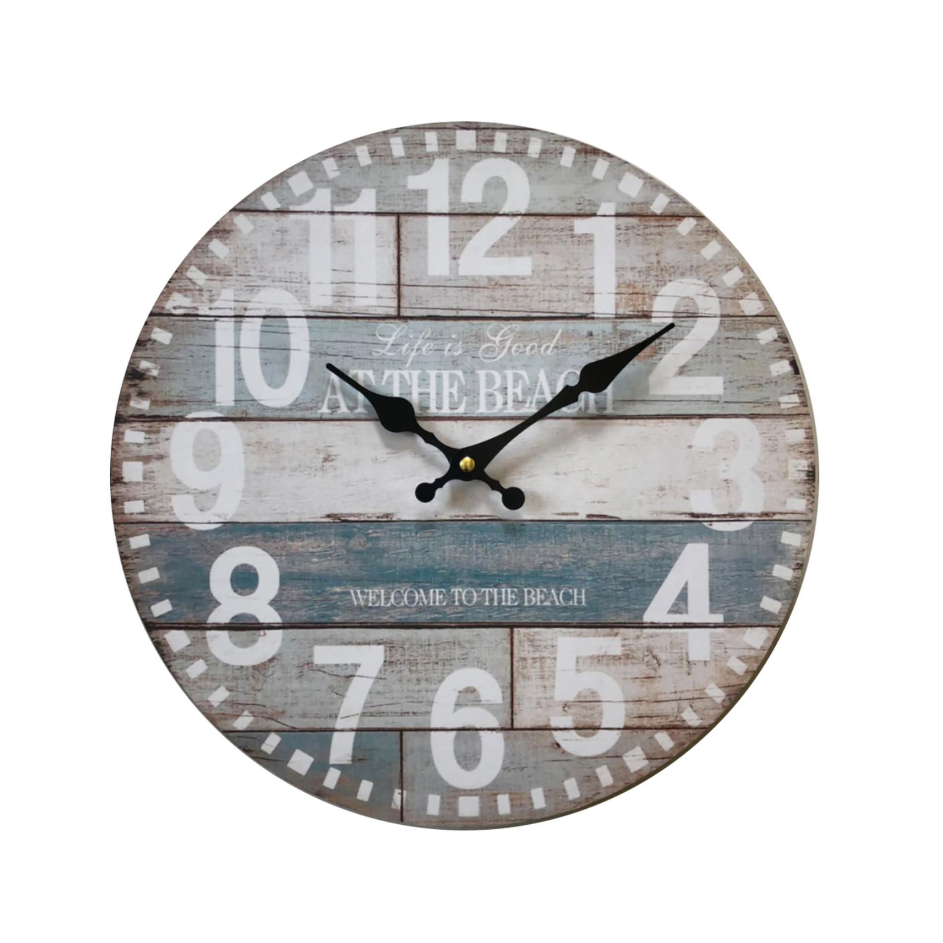 WANDUHR Braun 4/34/34 cm - Braun, Holzwerkstoff (4/34/34cm) - Mobili Rebecca