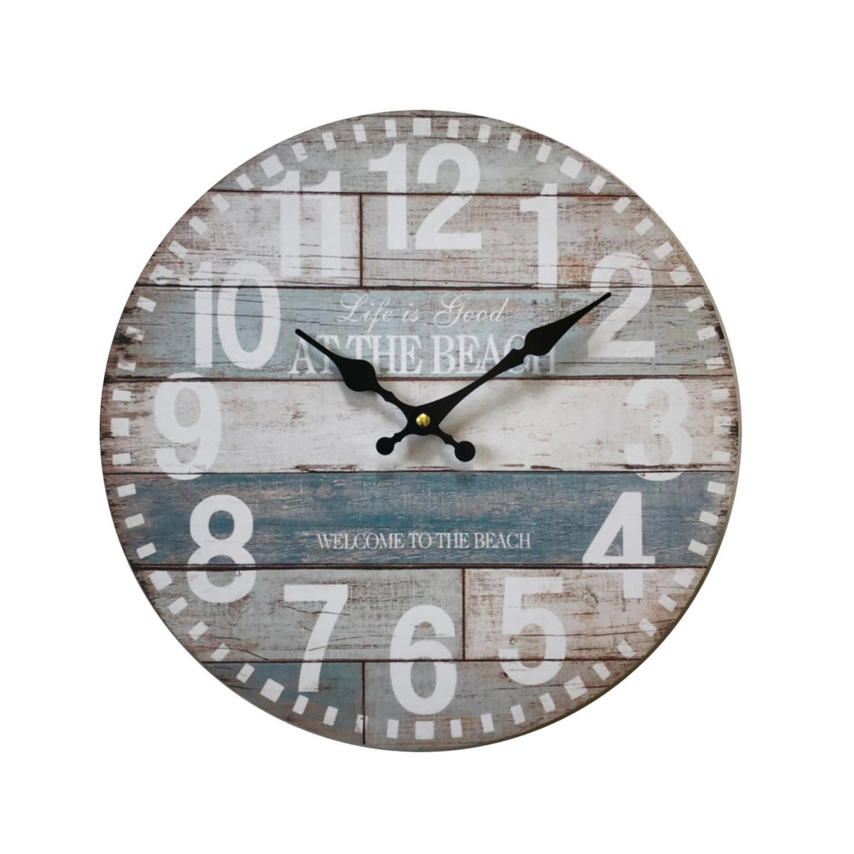 WANDUHR Braun 4/34/34 cm - Braun, Holzwerkstoff (4/34/34cm) - Mobili Rebecca
