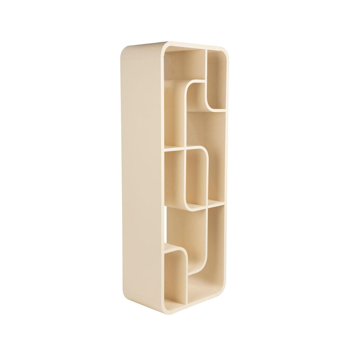 STANDREGAL Seven Hoch Holz Beige - Beige, Holz (60/160/35cm) - Zuiver