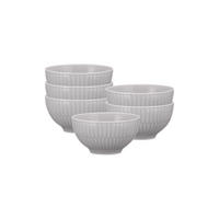 DIPSCHALEN Amina Silbergrau 0,14 l 6er Set - Grau, Keramik (8.3cm) - Seltmann Weiden