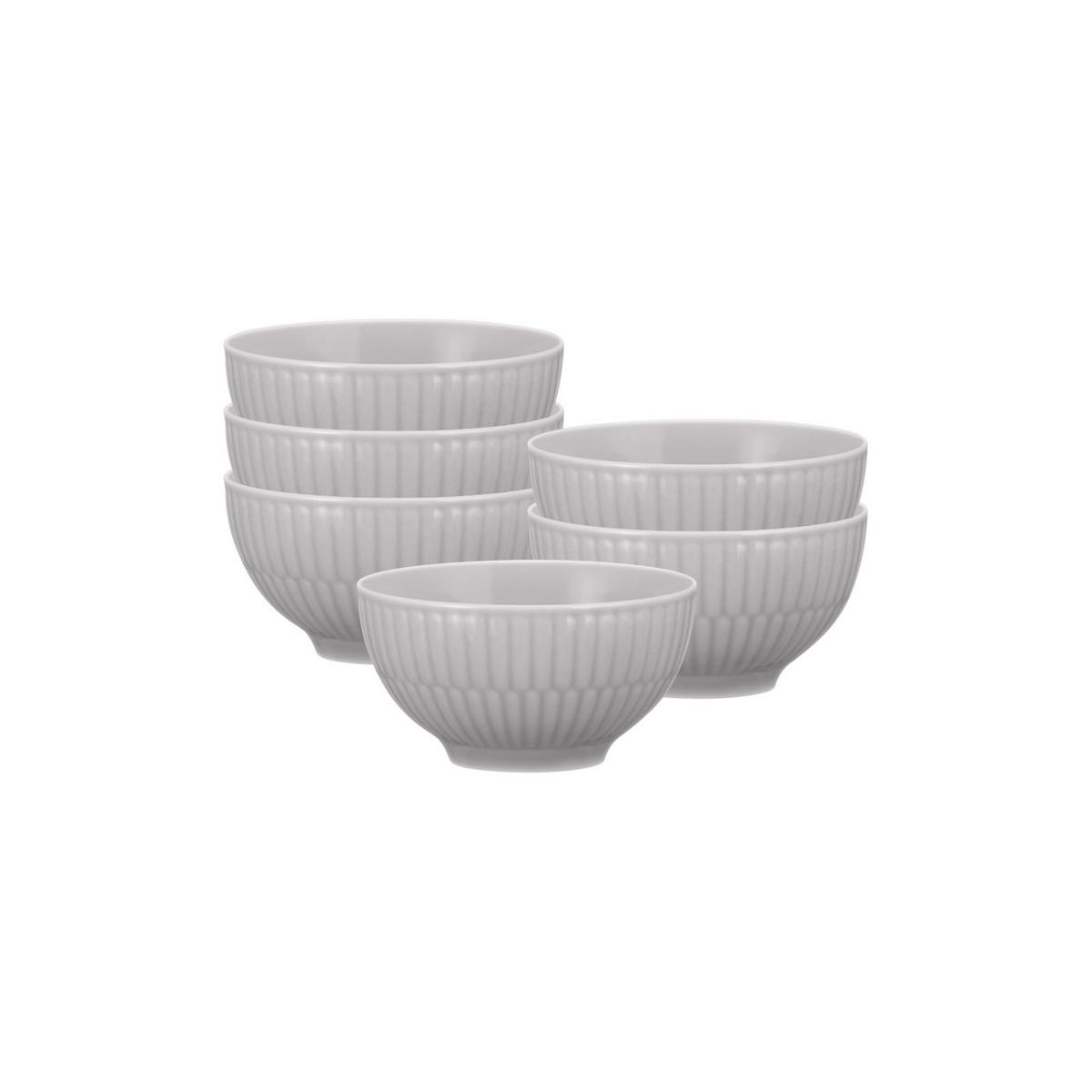 DIPSCHALEN Amina Silbergrau 0,14 l 6er Set - Grau, Keramik (8.3cm) - Seltmann Weiden