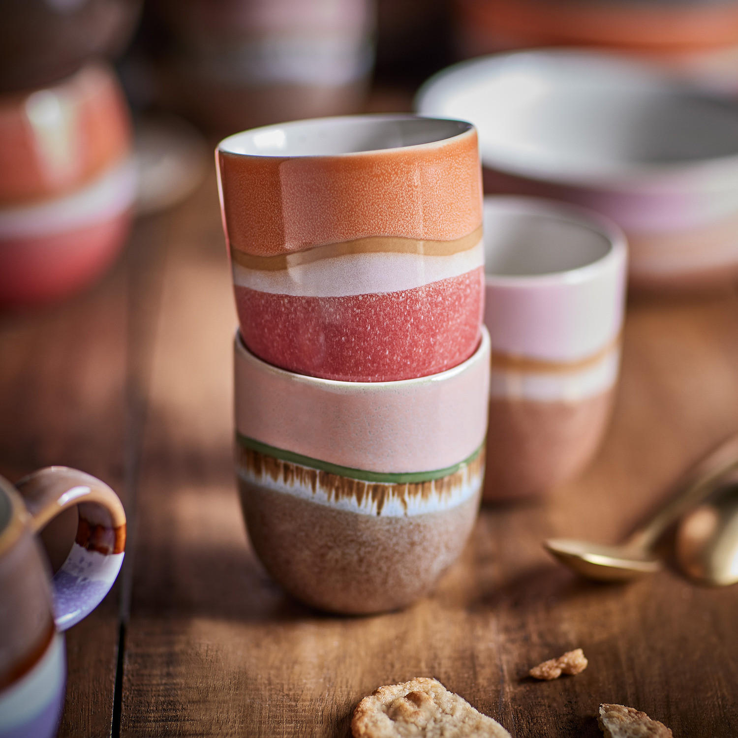 TASSE (4er Set) Medley - Braun, Keramik (0.24L) - BUTLERS