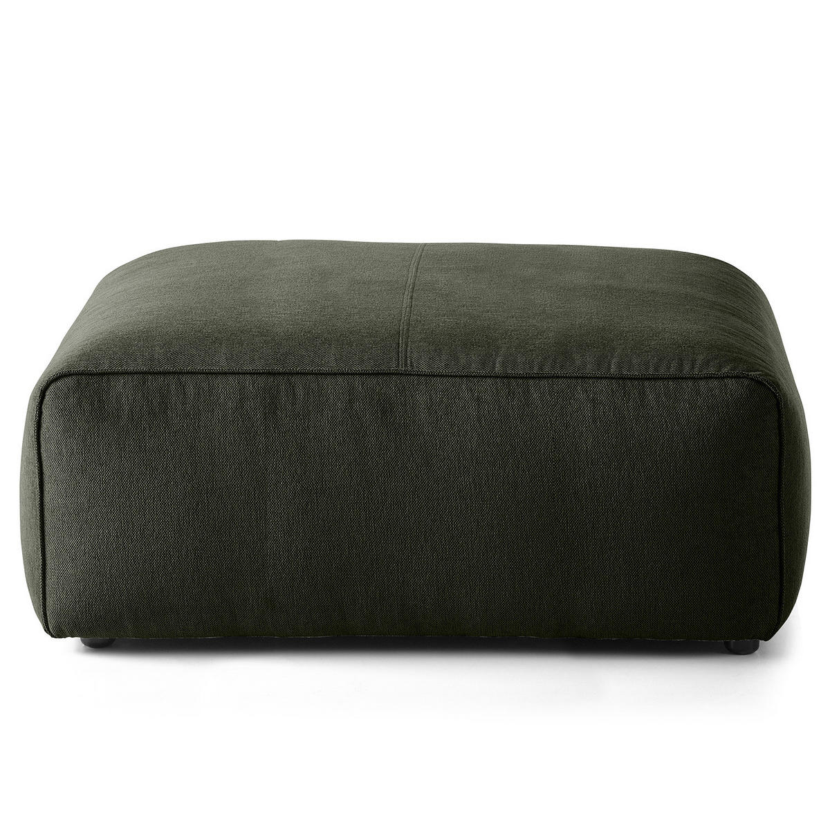 POLSTERHOCKER - Schwarz/Grau, Kunststoff/Textil (81/38/100cm) - home24