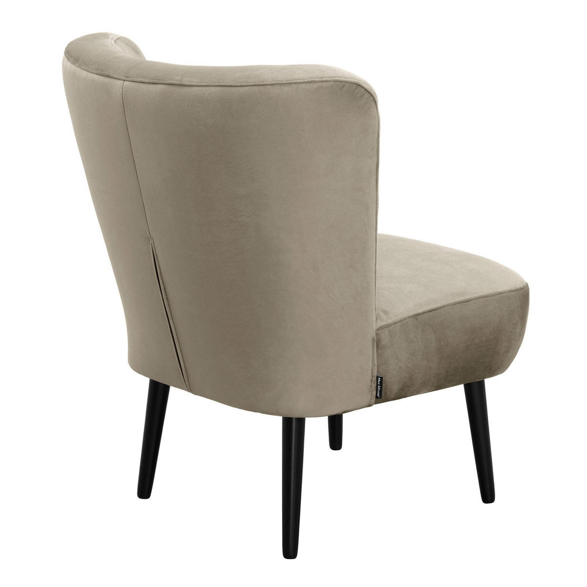 COCKTAILSESSEL Kayleigh Samtvelours sahara - Sahara, Kunststoff (68/80/69cm) - 58aufmkessel