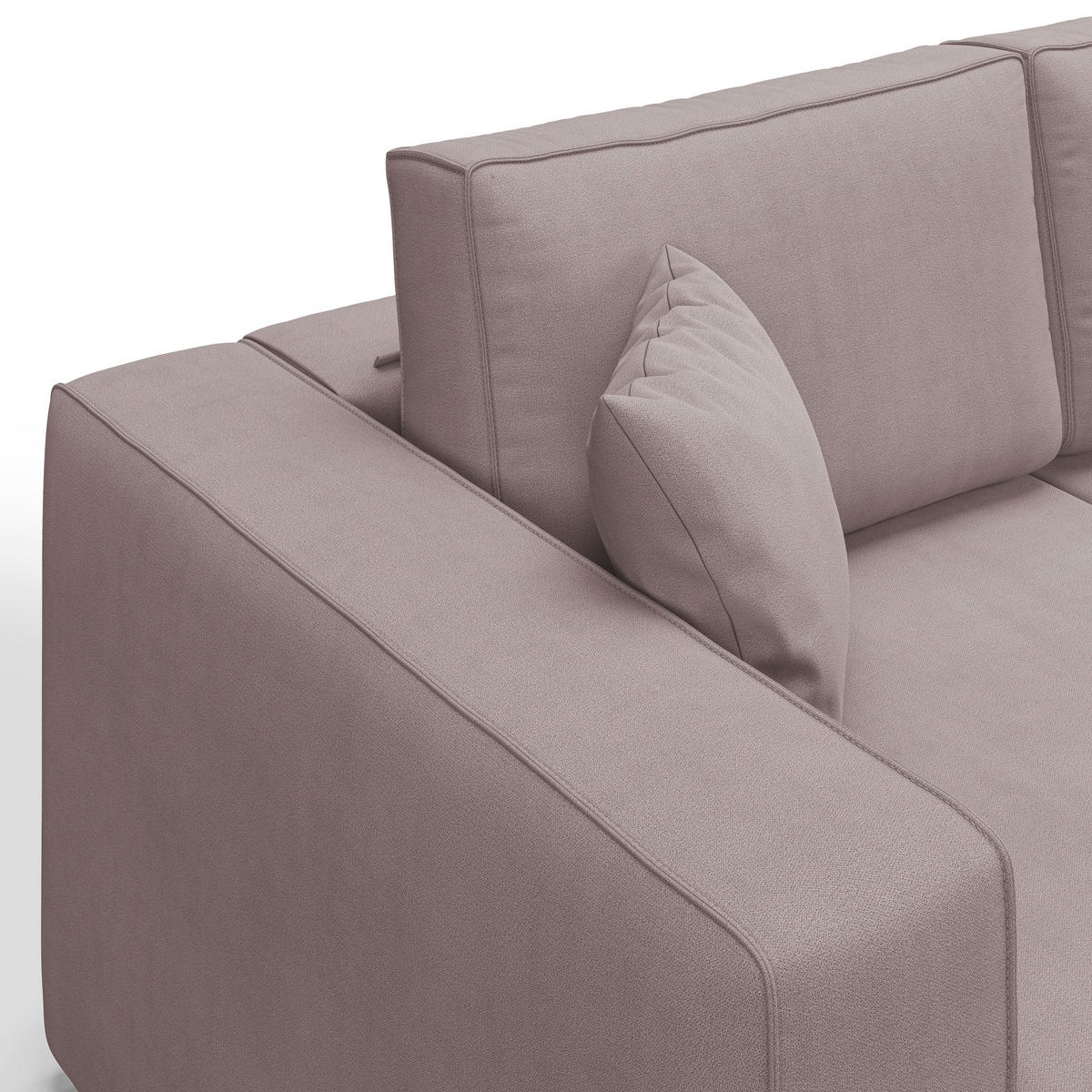 LINEARSOFA Morfeo - Rosa, Textil (245/86/99cm) - Divani.store