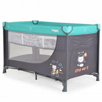 REISEBETT Tommy, 2 Ebenen türkis Faltmatratze Seiteneingang Tragetasche Laufstall - Blau, Kunststoff (60/120cm) - Moni