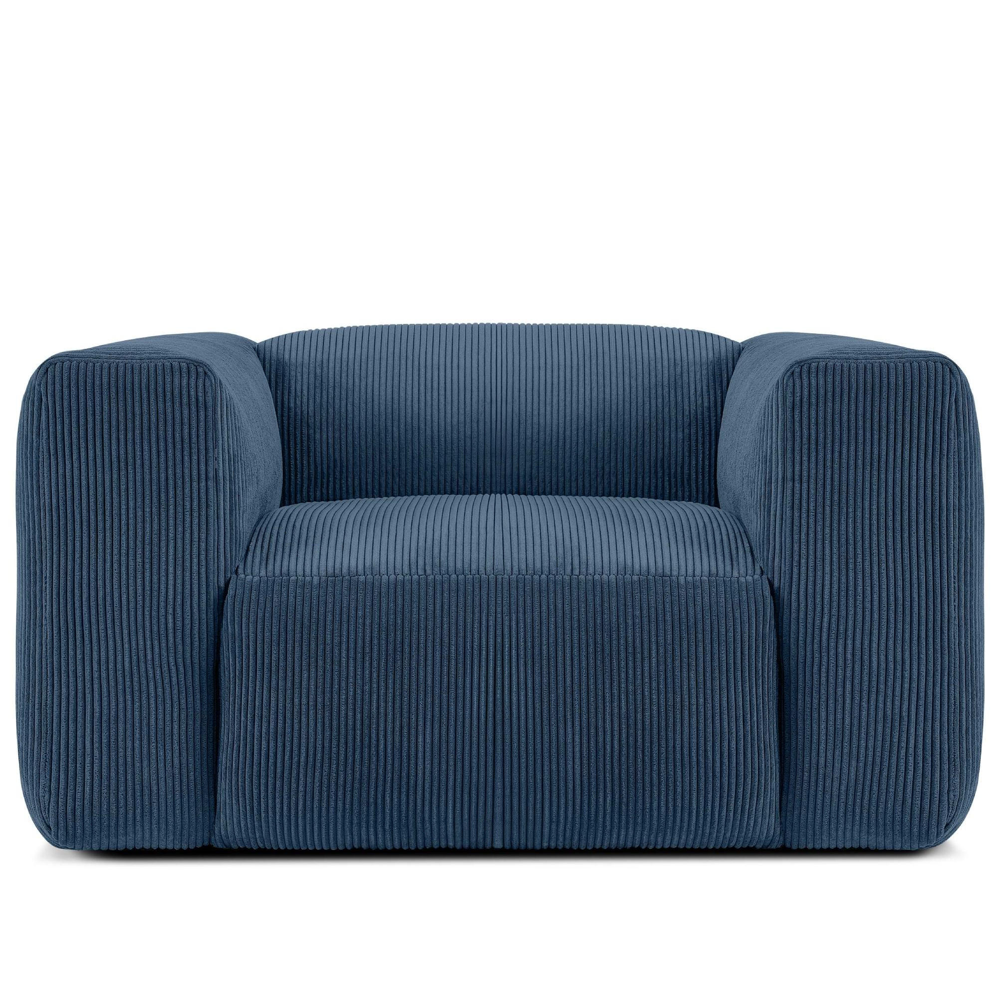 SESSEL BUFFO , Kobaltblau - Blau, Textil (130/73/96cm) - KONSIMO®