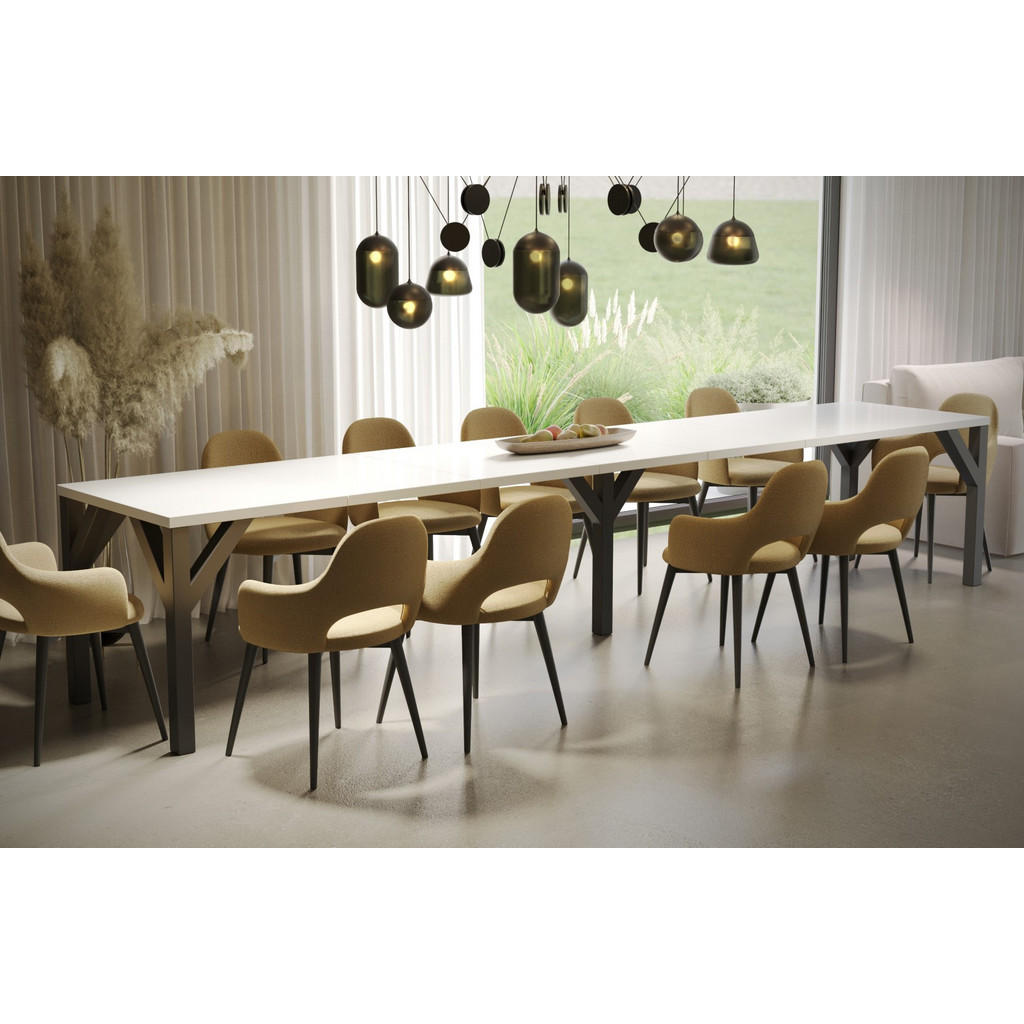 Thumbnail - Endo-Moebel Esstisch, Weiß Hochglanz, Holzwerkstoff, Rechteckig,Rechteckig, 90x75x130 cm, Esszimmer, Tische, Esstische