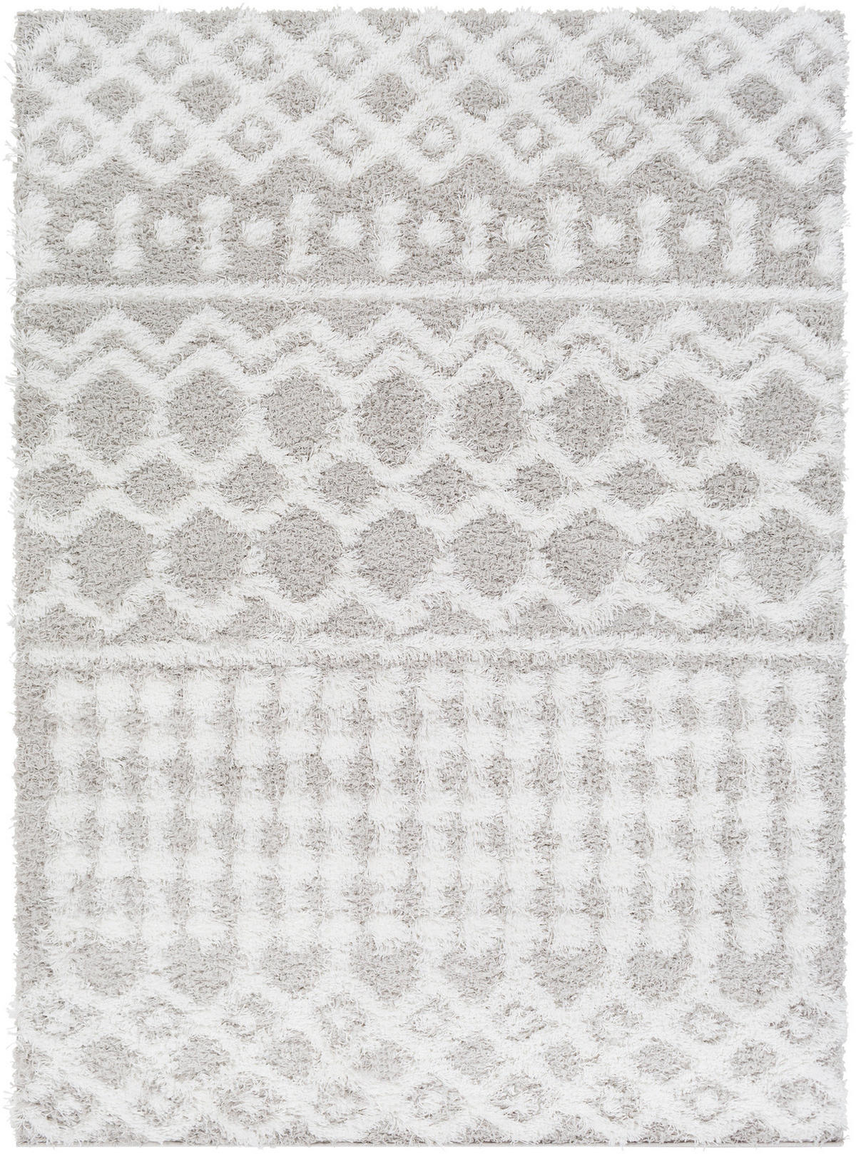 HOCHFLORTEPPICH 160/220 cm Grau - Grau, Naturmaterialien/Textil (160/220cm) - LIVABLISS