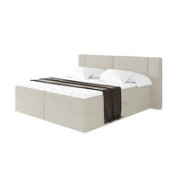 BOXBETT mit Matratze H4 - EVON - 140x200 cm Creme - Creme, Holzwerkstoff (140/200cm) - ALTDECOR