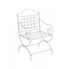 GARTENSTUHL Metall Antik Weiß - Weiß, Metall (56/92/53cm) - CLP
