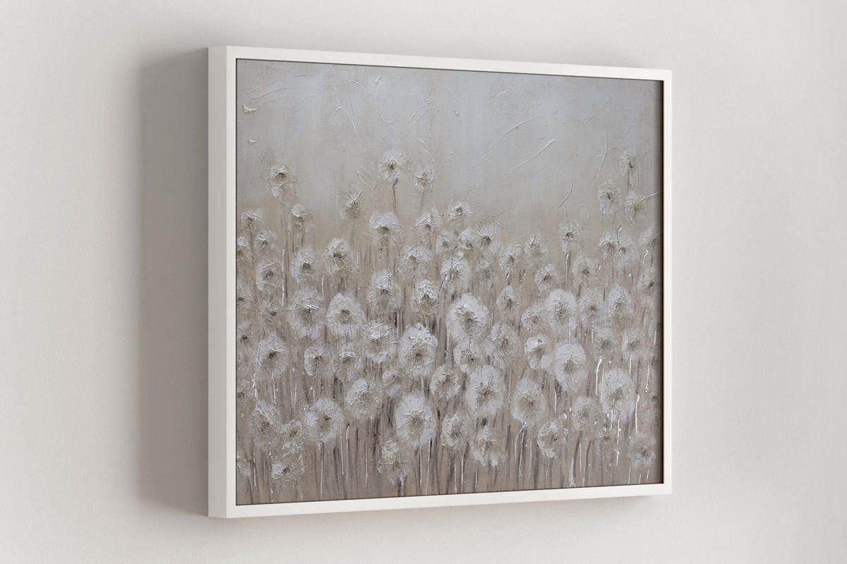 ACRYLBILD HANDGEMALT 100/75 cm - Beige, Holz/Textil (100/75cm) - KUNSTLOFT