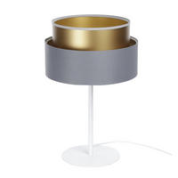 TISCHLAMPE Grau 30/45 cm - Goldfarben, Kunststoff (30/0.7/45cm) - ONZENO