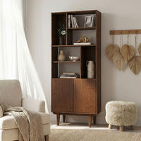 WOHNZIMMERSCHRANK SIMONA - Kastanienfarben, Holz (80/188/37cm) - IDIMEX