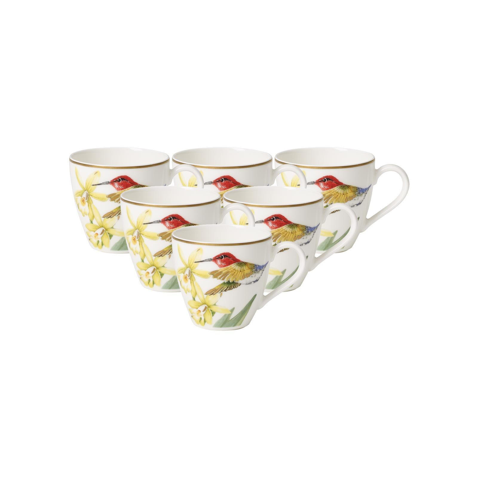 MOKKA- / ESPRESSOTASSEN Amazonia Anmut bunt 100 ml 6er Set - Multicolor, Keramik (0.1L) - Villeroy & Boch