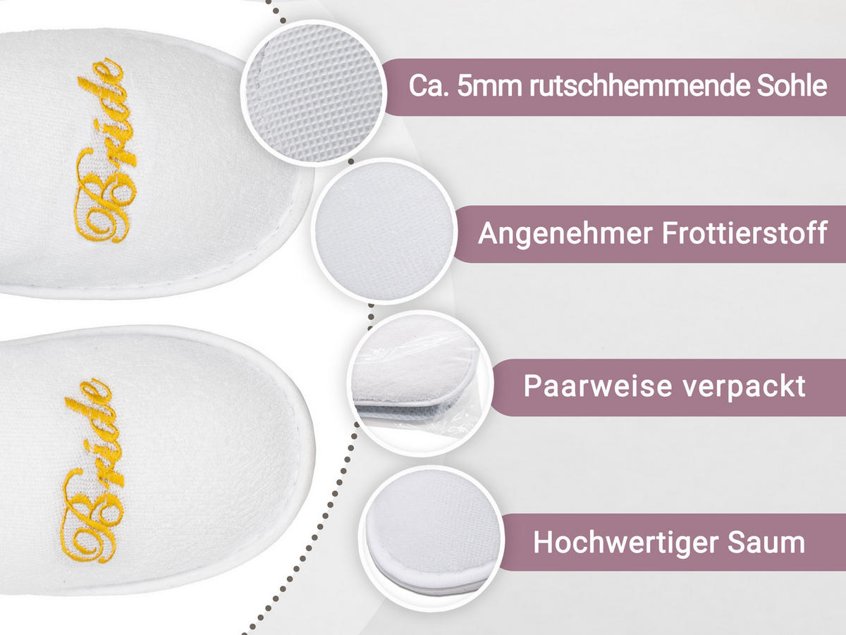 FROTTIERSLIPPER, Universalgröße, 100% Polyester, Gelb - Goldfarben, Textil (5/3/29cm) - Zollner