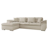 ECKSOFA Diana Premium, Seite: Links - Beige, Holz/Textil (280/160cm) - MIRJAN24