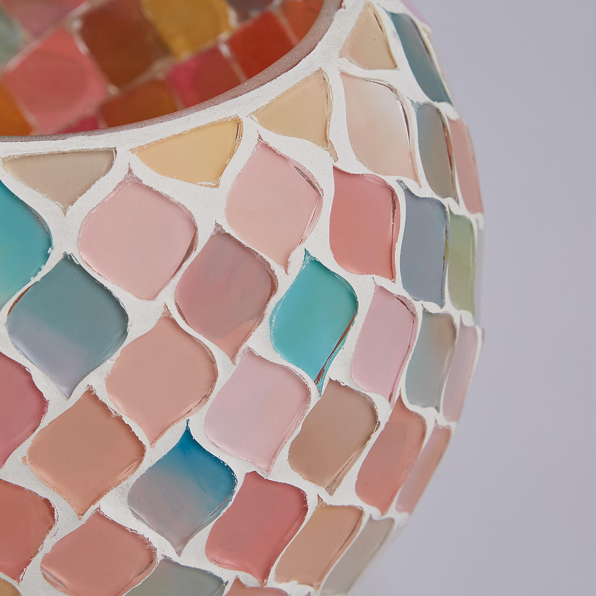 WINDLICHT (4er Set) Pastel Lights - Multicolor, Metall (12/9/12cm) - Butlers