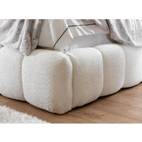 POLSTERBETT mit Stauraum 180x200 cm in Creme - Creme, Textil (180/200cm) - Home Collective