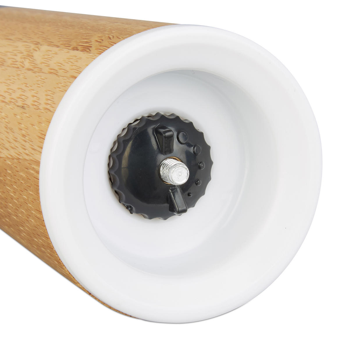 2XPFEFFERMÜHLE - Multicolor, Holz/Keramik (5/17/5cm) - Relaxdays