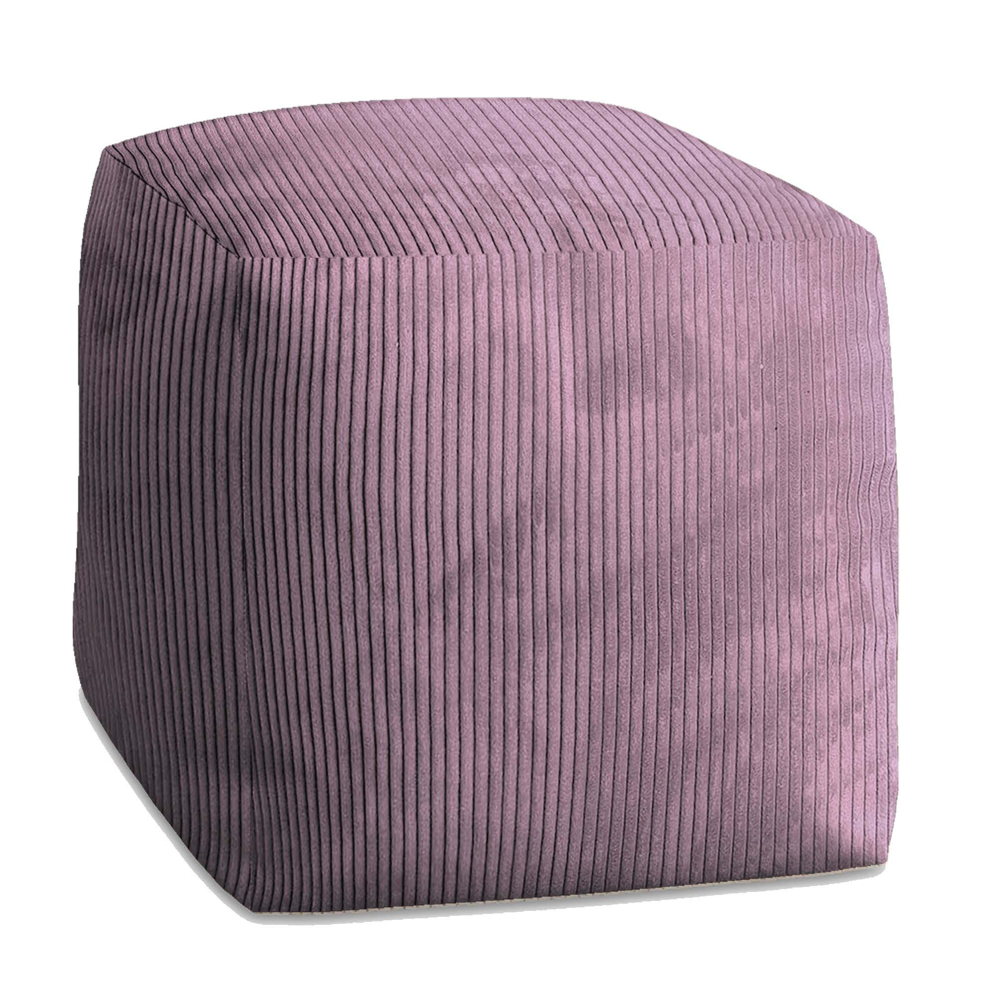 SITZSACK CUBE Plum Smoothie - Pflaume/Violett, Textil (60/60/60cm) - Dreamroots