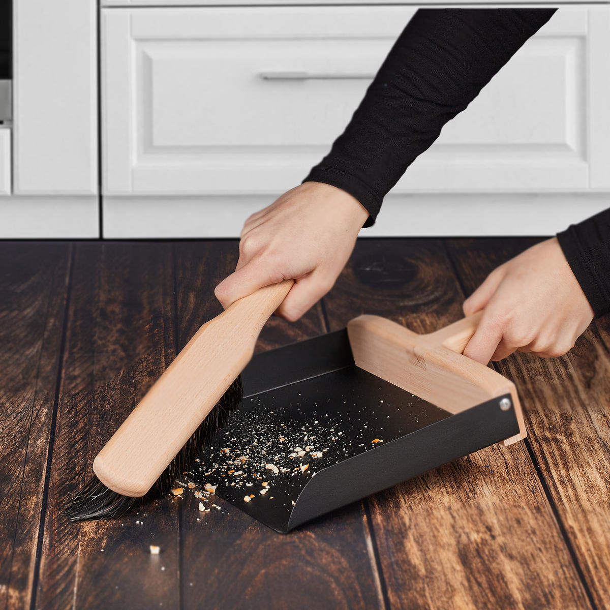 KEHRGARNITUR - Multicolor, Holz/Textil (24/6/31cm) - Relaxdays