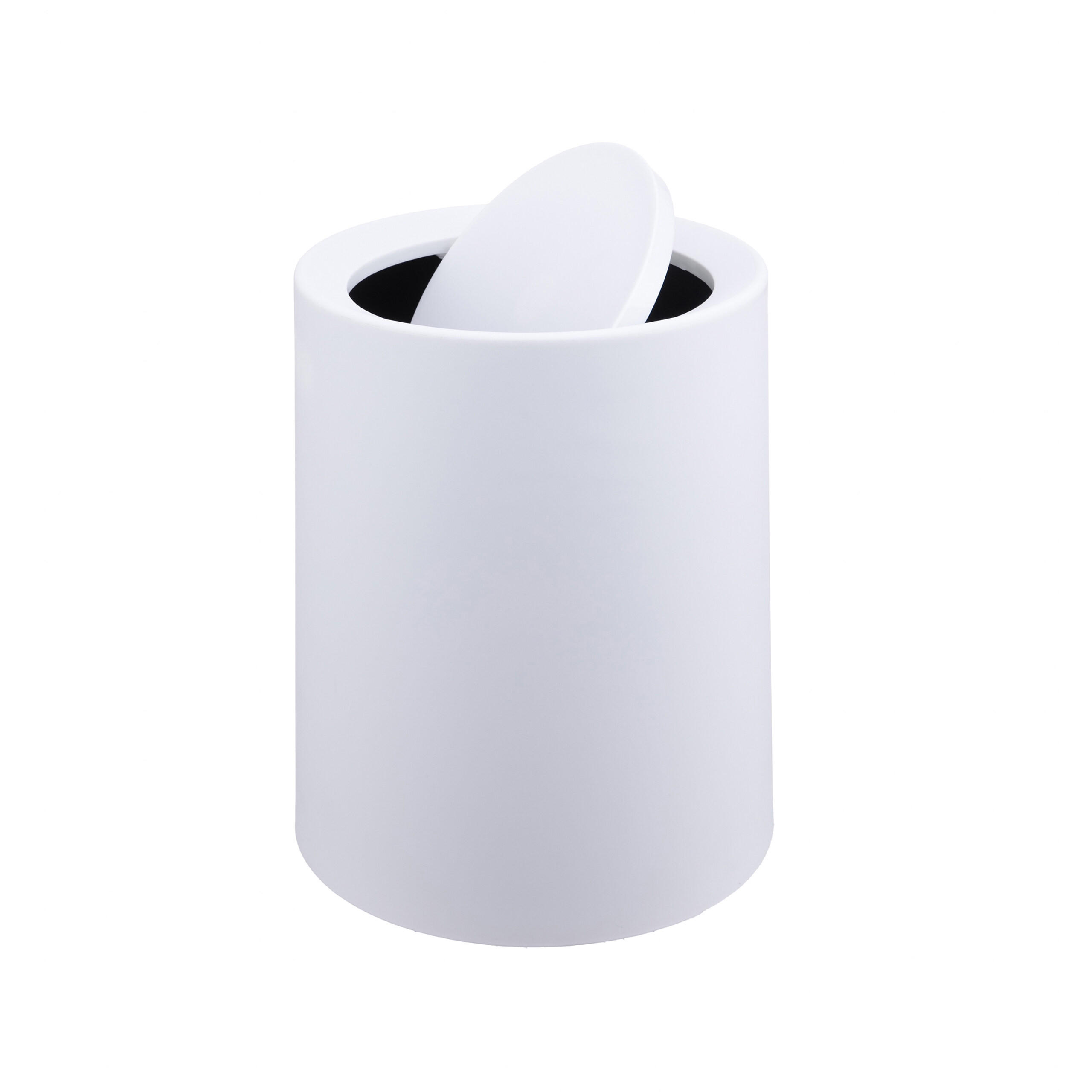 MÜLLEIMER - Weiß, Kunststoff (26/31.5/26cm) - Relaxdays