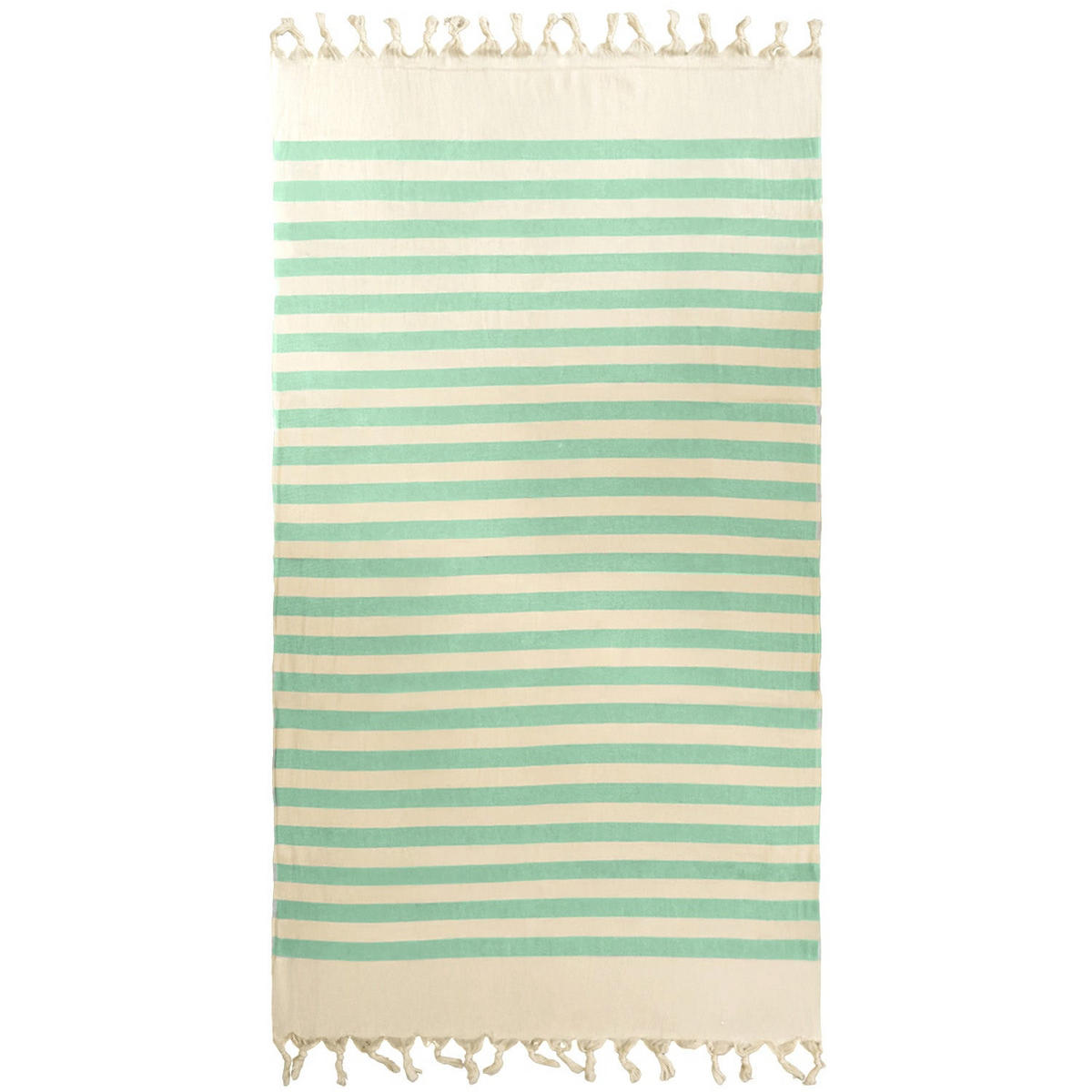 HAMAMTUCH mit Frottee-Fütterung Grün 90x160 340g/m² - Fidji Farn - Grün, Textil (160/90cm) - LE COMPTOIR DE LA PLAGE