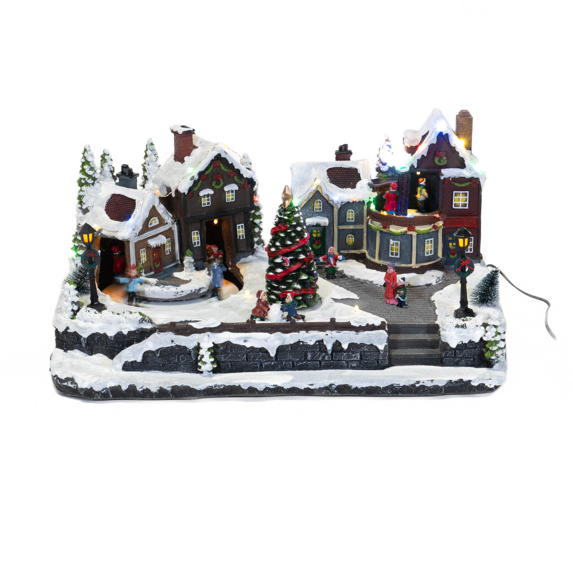 WEIHNACHTSDORF mit Beleuchtung 45/20,5/29,5 cm - Multicolor, Kunststoff (20.5/29.5/45cm) - Fééric Lights and Christmas