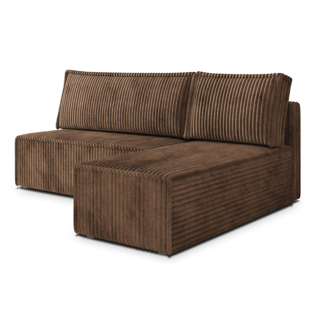 ROHOVÁ SEDAČKA BRISO béžová - šedá/béžová, dřevo/textil (200/140cm) - MASSENO